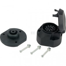 STEKKERDOOS, 13-POLIG, KUNSTSTOF, ISO 11446, SCHROEFAANSLUITING, 12V, KRAMP STEKKERDOOS, 13-POLIG, KUNSTSTOF, ISO 11446, SCHROEFAANSLUITING, 12V, KRAMP