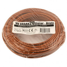 VD-DRAAD 2,5 MM² BRUIN 20 METER
