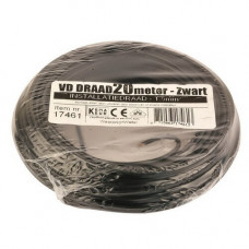 VD-DRAAD 1,5 MM² ZWART 20 METER