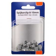 SPIJKERCLIP 8-10MM - 20ST IN BLISTER