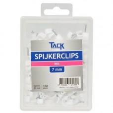SPIJKERCLIP WIT 7MM 100 ST PER DOOSJE