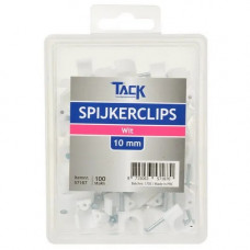 SPIJKERCLIP WIT 10MM 100 ST PER DOOSJE