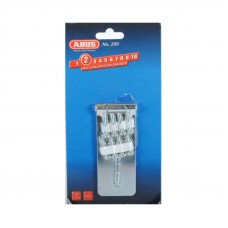 ABUS OVERVAL 200-SERIE ENKEL OP BLISTER 200/115 ABUS OVERVAL 200-SERIE ENKEL OP BLISTER 200/115