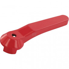 HENDEL KOGELKRAAN, ALUMINIUM, 2", ROOD, 130.5MM, GATEN 10X14X8.5MM