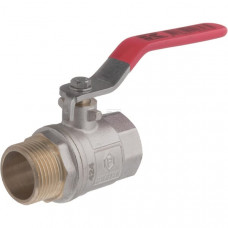 KOGELKRAAN BSP BI/BUI 1" + RVS HANDGREEP KOGELKRAAN BSP BI/BUI 1" + RVS HANDGREEP