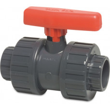 PROFEC KOGELKRAAN PVC-U 32 MM LIJMMOF 16BAR DN25 GRIJS TYPE SAFE 600
