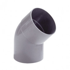 DYKA HWA BOCHT 45°, PVC, INW LIJM X SPIE, GRIJS, 100 MM DYKA HWA BOCHT 45°, PVC, INW LIJM X SPIE, GRIJS, 100 MM