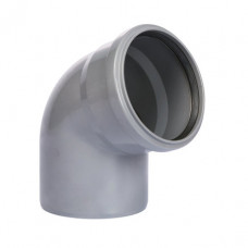 BOCHT 67°, PVC, MANCHET X SPIE, GRIJS, SN4, 125 MM BOCHT 67°, PVC, MANCHET X SPIE, GRIJS, SN4, 125 MM
