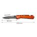 VOUWMES 440MM 440 STAAL, TITANIUM BODY, STERKE POUCH TAS VOUWMES 440MM 440 STAAL, TITANIUM BODY, STERKE POUCH TAS