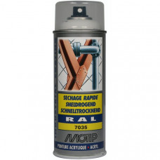 SPUITBUS ACRYLLAK, RAL 7035, LICHTGRIJS, HOOGGLANS, 400ML, MOTIP SPUITBUS ACRYLLAK, RAL 7035, LICHTGRIJS, HOOGGLANS, 400ML, MOTIP