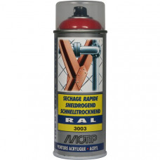 SPUITBUS, ACRYLLAK, RAL 3003, ROBIJNROOD, HOOGGLANS, 400ML, MOTIP SPUITBUS, ACRYLLAK, RAL 3003, ROBIJNROOD, HOOGGLANS, 400ML, MOTIP