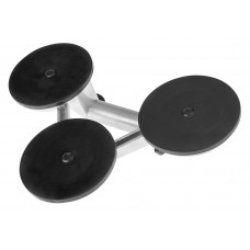 ZUIGNAP TRIPPLE 150 KG ALU VOOR GLAS EN TEGELS ZUIGNAP TRIPPLE 150 KG ALU VOOR GLAS EN TEGELS
