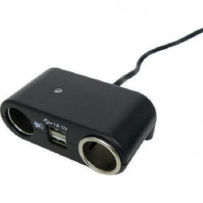 2-WEG AANSTEKERDOOS + 2 USB POORTEN 5VOLT CARPOINT 2-WEG AANSTEKERDOOS + 2 USB POORTEN 5VOLT CARPOINT