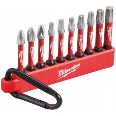 SCHROEFBITSET 1 SHOCKWAVE KARABIJNHAAK 10 DELIG SCHROEFBITSET 1 SHOCKWAVE KARABIJNHAAK 10 DELIG