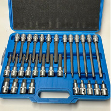 STAHLKAISER INBUS ZESKANT BIT SET 1/2 5-19MM LANGE EN KORTE BITS 30-DELIG STAHLKAISER INBUS ZESKANT BIT SET 1/2 5-19MM LANGE EN KORTE BITS 30-DELIG
