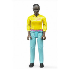 VROUW MET TURQUOISE BROEK VROUW MET TURQUOISE BROEK
