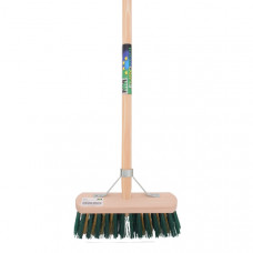 ONKRUIDBEZEM MET STEEL 150CM MET STOKHOUDER ONKRUIDBEZEM MET STEEL 150CM MET STOKHOUDER