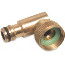 HYDRO-S AANSLUITING MESSING 3/4" WARTEL BINNENDRAAD X MANNELIJK KLIK TYPE DRAAIBAAR