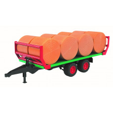 BALENTRANSPORTER MET 8 RONDE HOOIBALEN 1:16