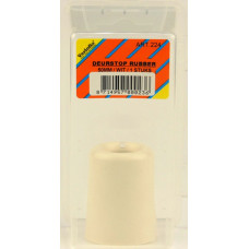 DEURSTOP RUBBER WIT 75MM IN BLISTER