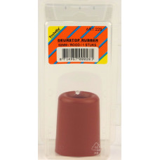 DEURSTOP RUBBER ROOD 75MM IN BLISTER