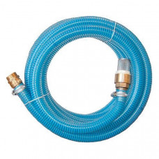 AANZUIGSLANG-SET 1 1/4", 4M + RVS ZUIGKORF + MESSING AANSL.