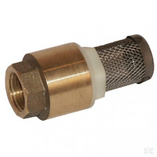ZUIGKORF+VOETVENTIEL 3/4" RVS