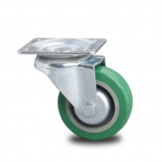 ZWENKWIEL GROEN PU Ø100MM + CUP ZWENKWIEL GROEN PU Ø100MM + CUP