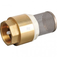 ZUIGKORF+VOETVENTIEL 1" RVS