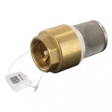 ZUIGKORF+VOETVENTIEL 1 1/2"RVS