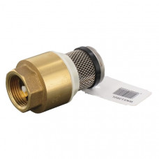 ZUIGKORF + VOETVENTIEL 3/4" RVS