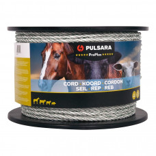 PULSARA SCHRIKKOORD PRO PLUS 6 MM, 200 M, WIT PULSARA SCHRIKKOORD PRO PLUS 6 MM, 200 M, WIT