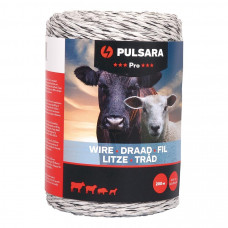 PULSARA SCHRIKDRAAD PRO 200 M, WIT PULSARA SCHRIKDRAAD PRO 200 M, WIT