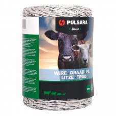 PULSARA SCHRIKDRAAD BASIC 200 M, WIT PULSARA SCHRIKDRAAD BASIC 200 M, WIT