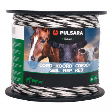 PULSARA SCHRIKKOORD BASIC 5 MM, 200 M, WIT PULSARA SCHRIKKOORD BASIC 5 MM, 200 M, WIT