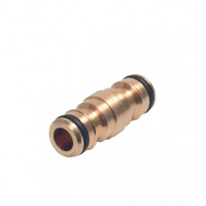 MESSING DUBBELE NIPPEL 1/2"