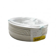 2 X 0.75 TWEELING SNOER WIT PER METER