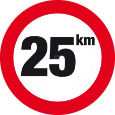 BORD 25 KM NEDERLANDS MODEL
