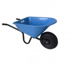 KINDERKRUIWAGEN -MM- BLAUW METAAL/KUNSTSTOF