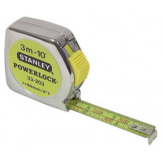 ROLBANDMAAT 3M POWERLOCK ABS MAATVERDELING MM/INCH OP KAART