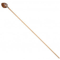 RAGEBOL - HOUT - KOKOSHAREN - 25 CM - HOUTEN STEEL - 200 CM