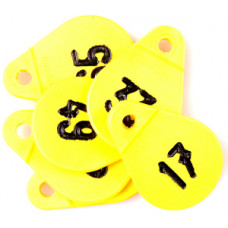 HALSPLAATJE GEEL NO.68 HALSPLAATJE GEEL NO.68