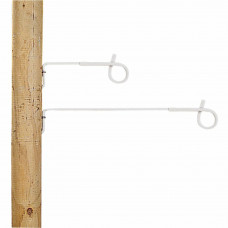 CALLAGHER AFSTANDISOLATOR KRULSTAART HOUT 40CM WIT (10 STUKS) CALLAGHER AFSTANDISOLATOR KRULSTAART HOUT 40CM WIT (10 STUKS)